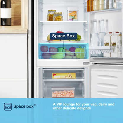 Fridgemaster MC50165E 60/40 Freestanding Fridge Freezer - White