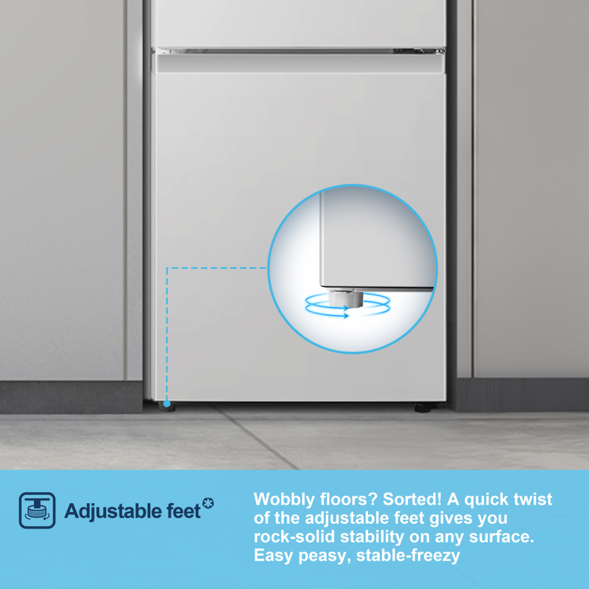 Fridgemaster MC50165E 60/40 Freestanding Fridge Freezer - White