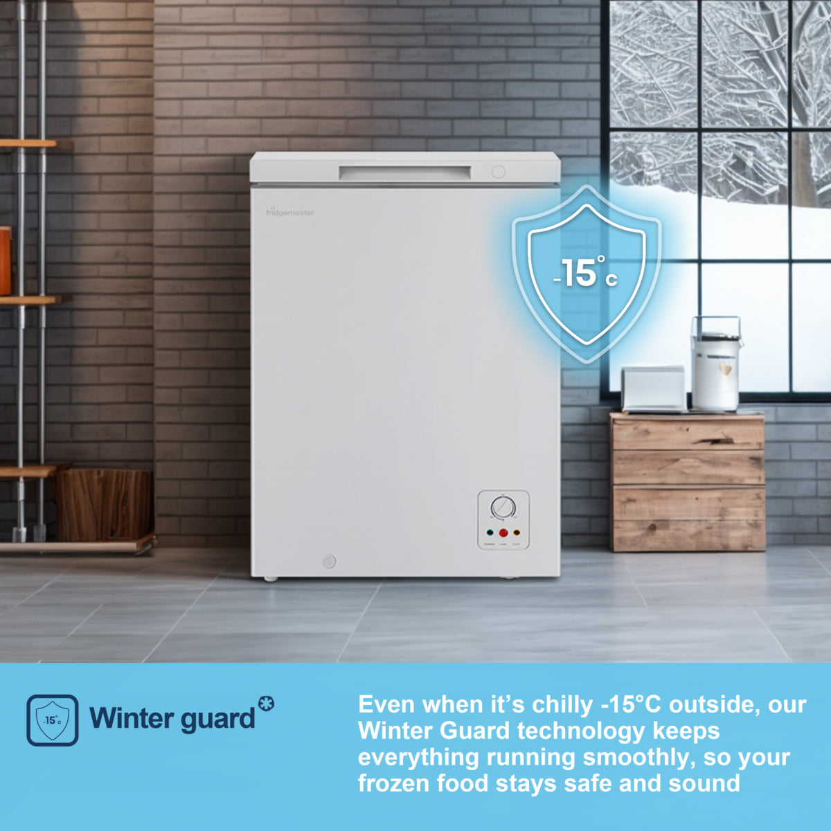 Fridgemaster MCF100E 97 Litre Chest Freezer - White