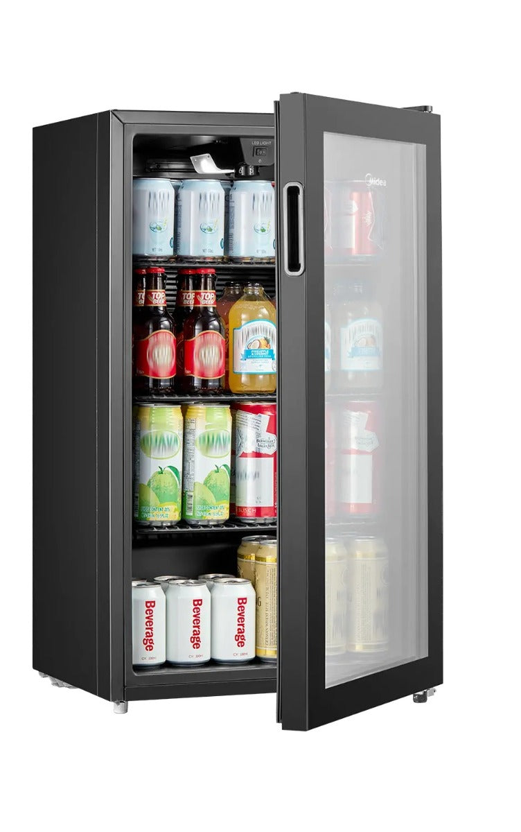 Midea MDRW150FGG22B 115 Can Beverage Cooler - Black