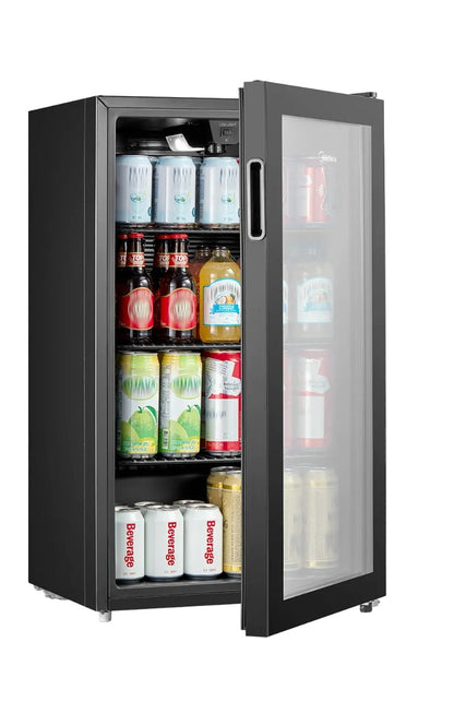 Midea MDRW150FGG22B 115 Can Beverage Cooler - Black