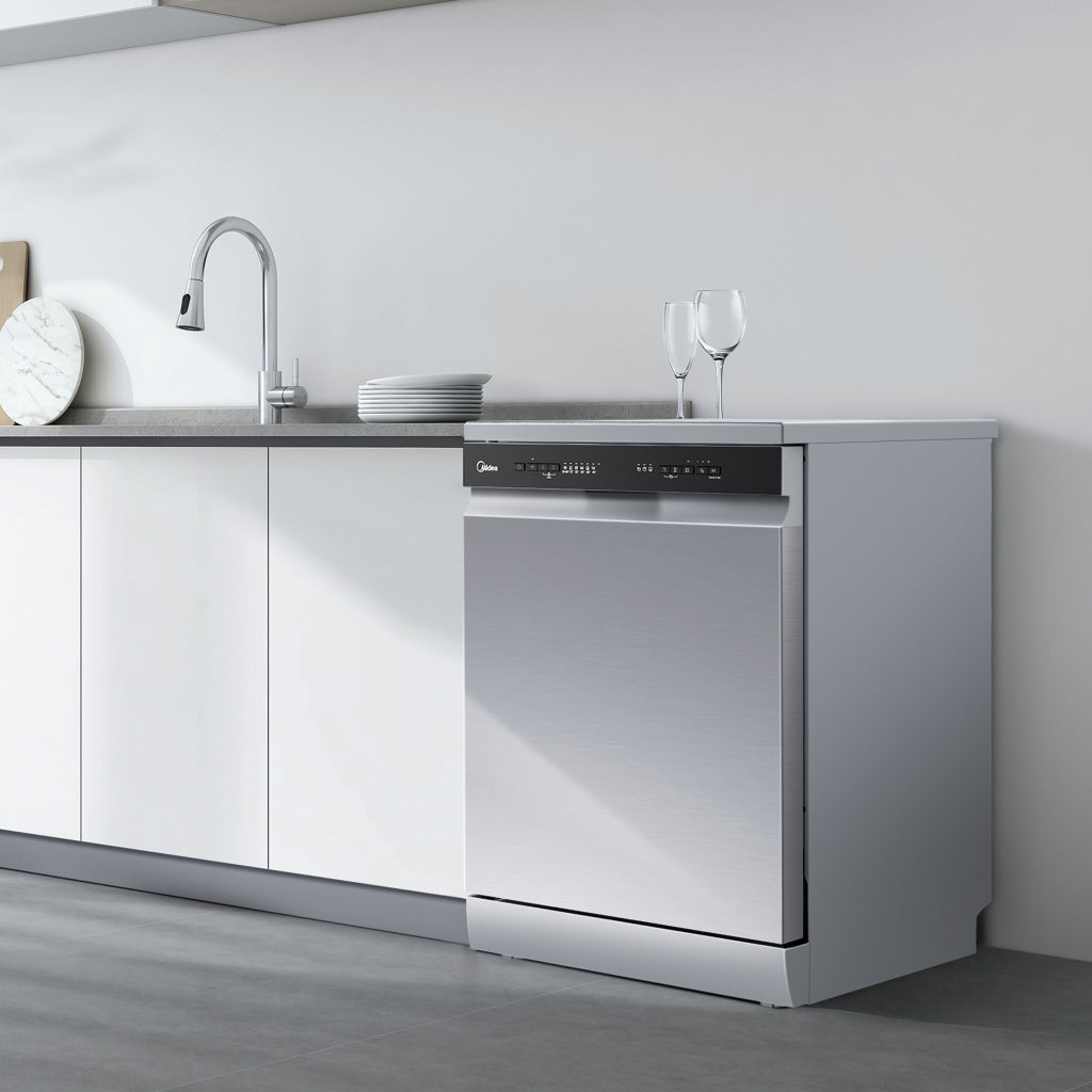 Midea MDWEF1433D(SS)-WG-UK 60cm Dishwasher - Inox
