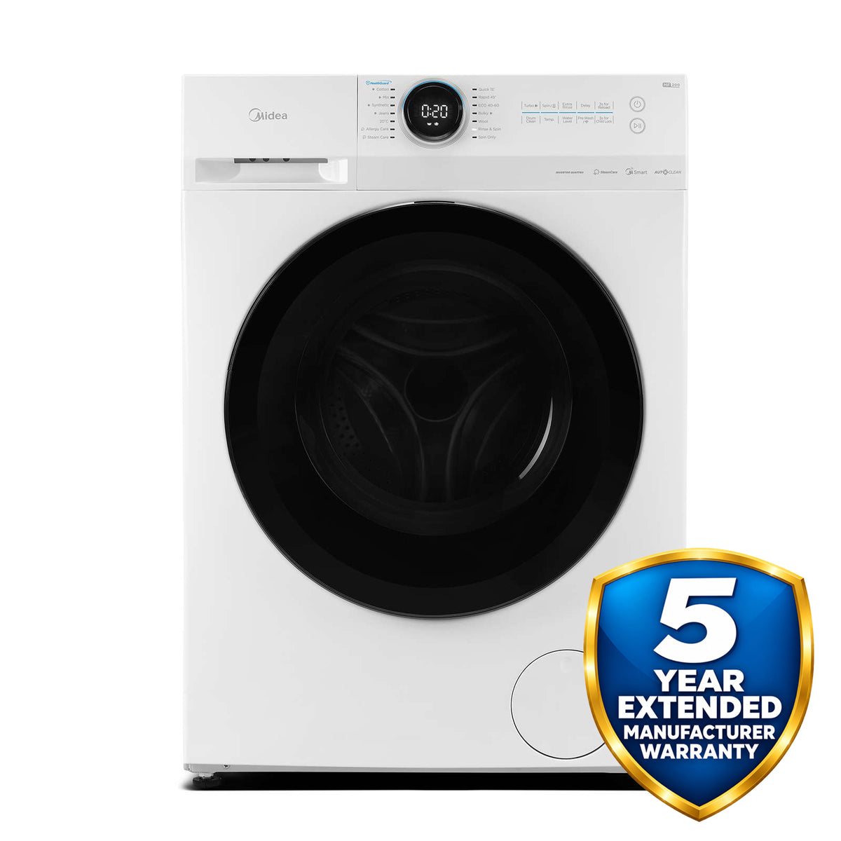 Midea MF20EW100WB Front Loading Washing Machine 10kg 1400rpm