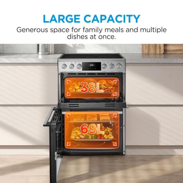 Midea MFO24EME4R118-SS 60cm Cooker - Stainless Steel