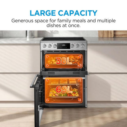 Midea MFO24EME4R118-SS 60cm Cooker - Stainless Steel