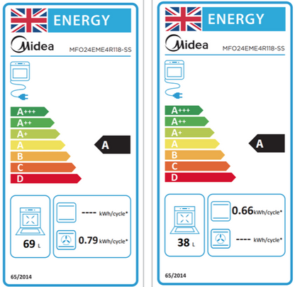 Midea MFO24EME4R118-SS 60cm Cooker - Stainless Steel