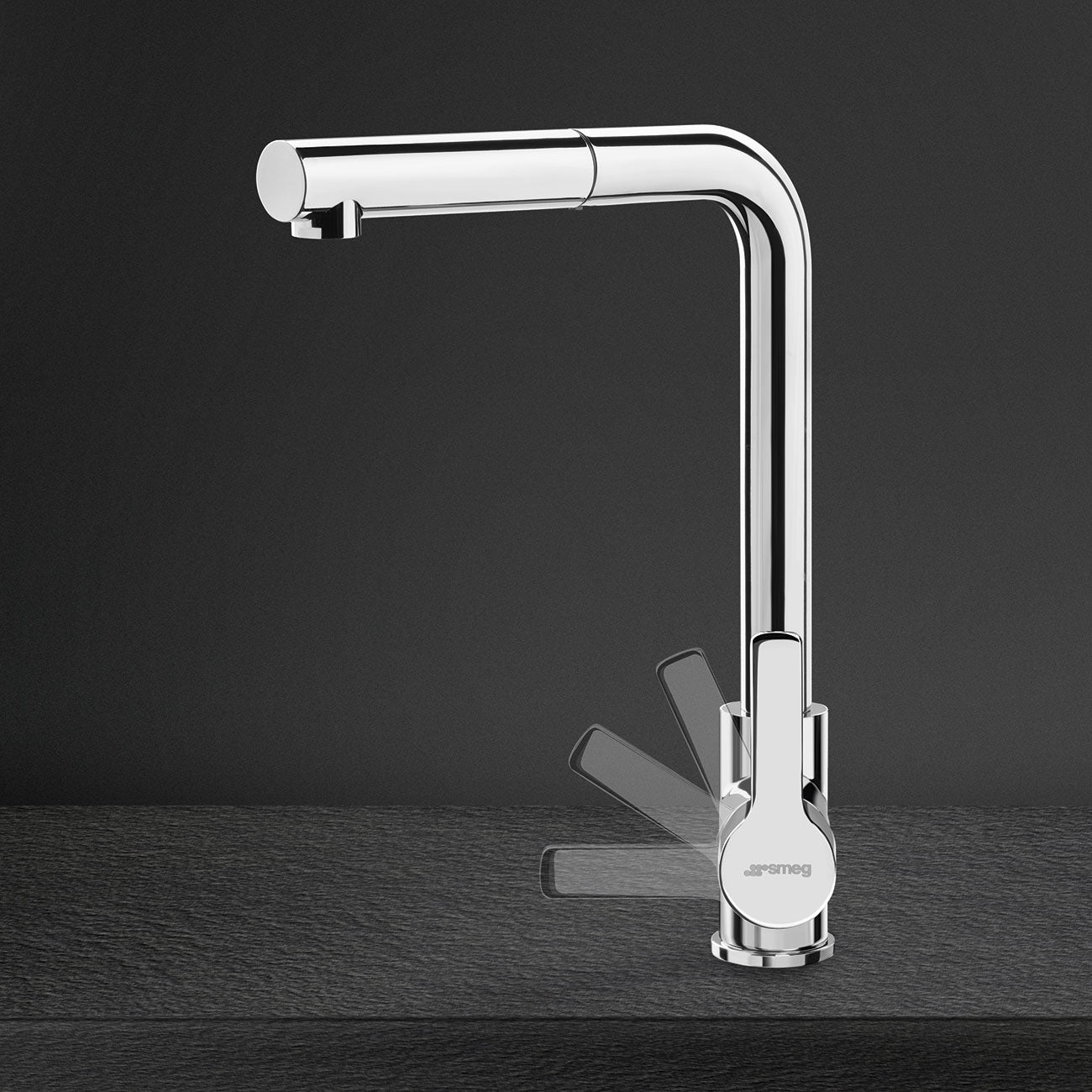 Smeg MID1CR Pull Out Mixer Tap - Chrome