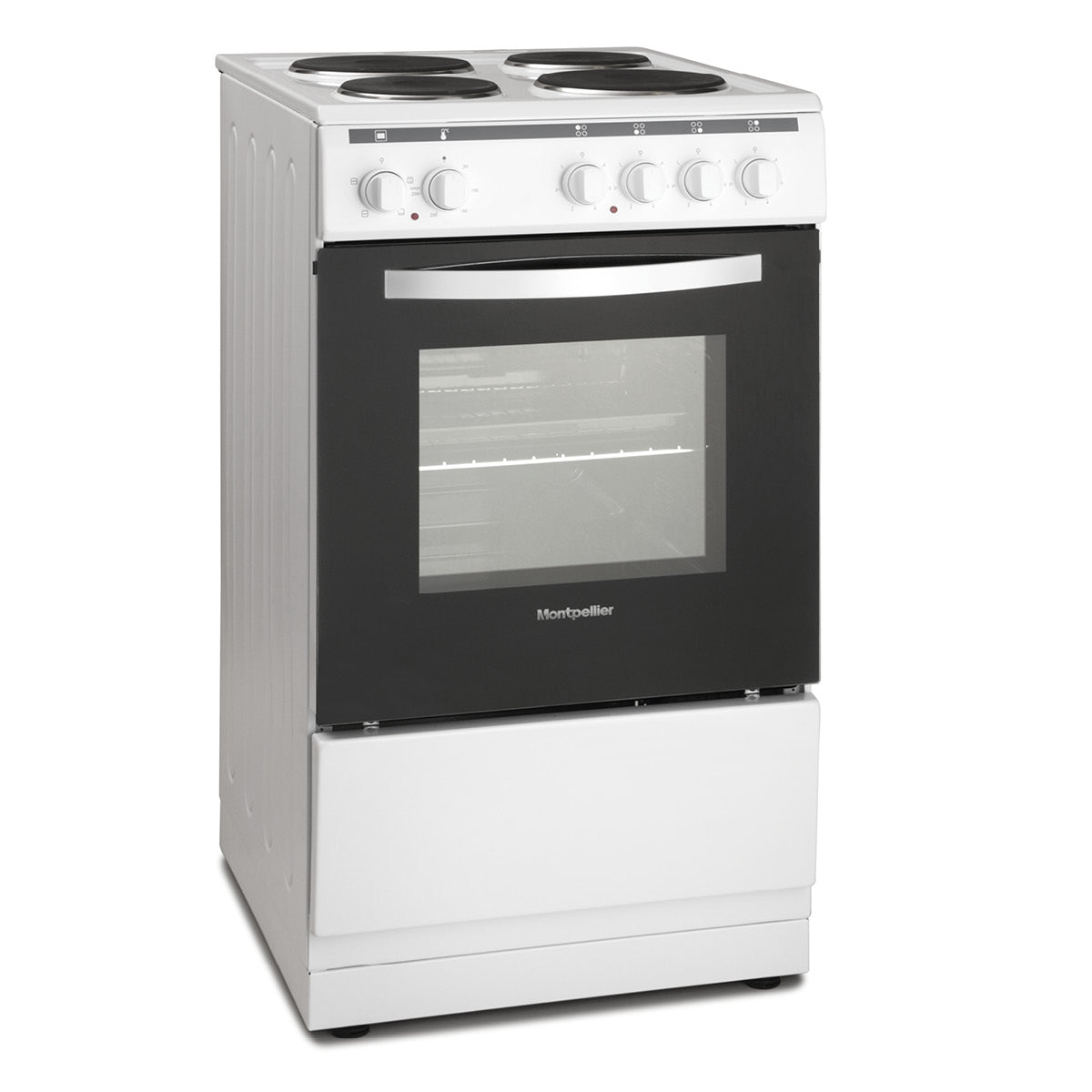 Montpellier MSE46W 50cm Electric Cooker - White