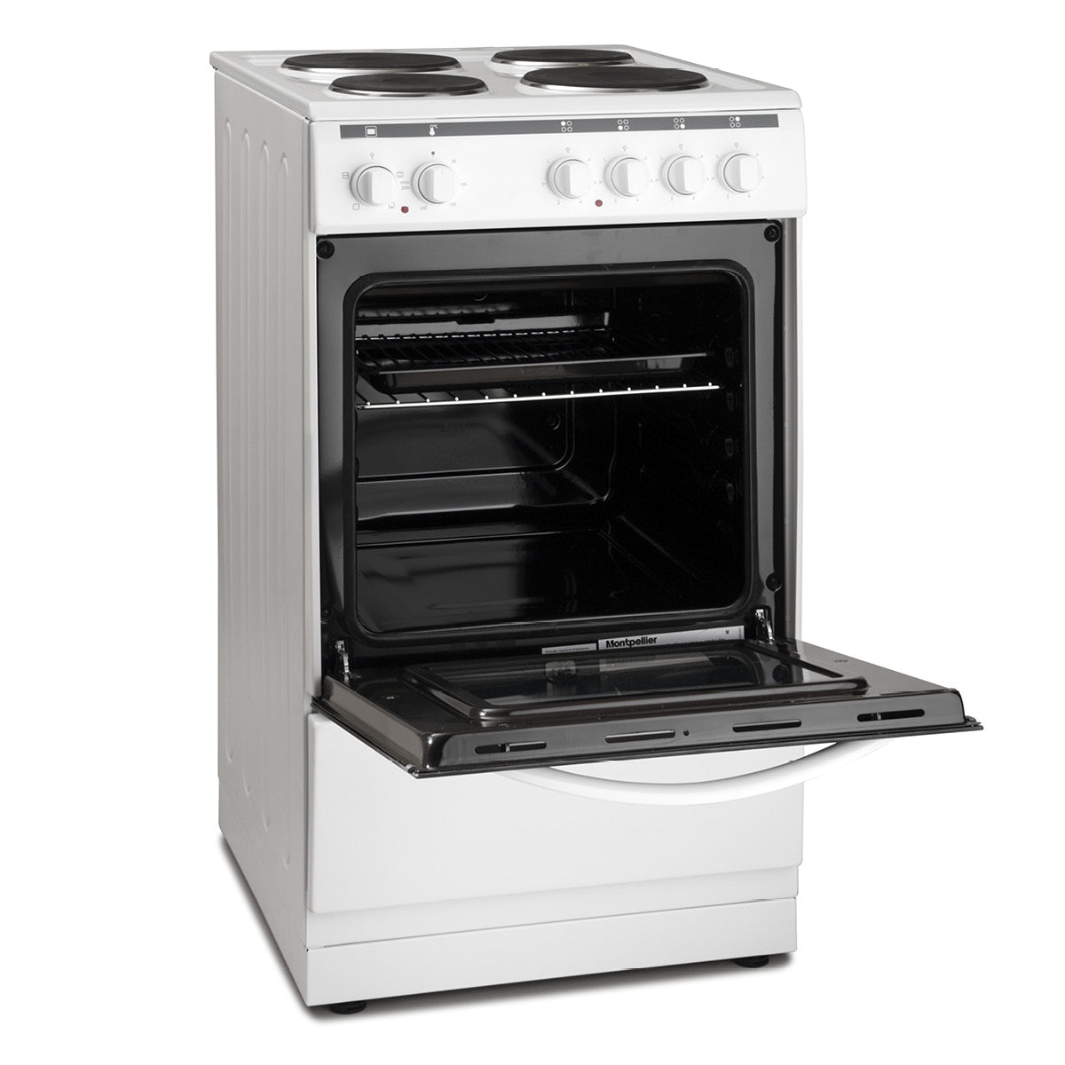 Montpellier MSE46W 50cm Electric Cooker - White