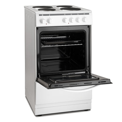 Montpellier MSE46W 50cm Electric Cooker - White