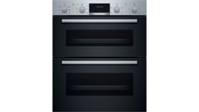 *DISPLAY MODEL* Bosch NBS113BR0B Serie 2 Multifunction Electric Built Under Double Oven - Stainless Steel