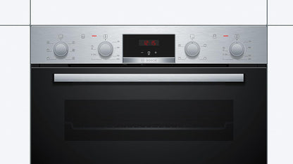*DISPLAY MODEL* Bosch NBS113BR0B Serie 2 Multifunction Electric Built Under Double Oven - Stainless Steel