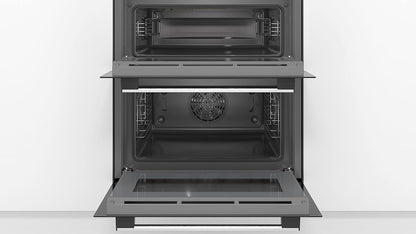 *DISPLAY MODEL* Bosch NBS113BR0B Serie 2 Multifunction Electric Built Under Double Oven - Stainless Steel