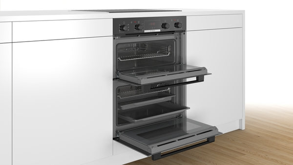 Bosch Series 4 NBS533BB0B Built-Under Electric Double Oven - Black