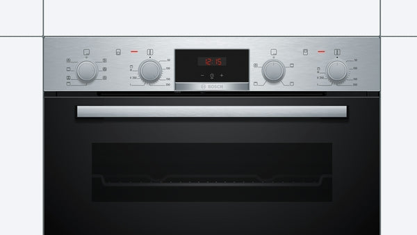 Bosch Series 4 NBS533BS0B Built-Under Electric Double Oven - Stainless Steel