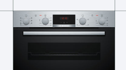 Bosch Series 4 NBS533BS0B Built-Under Electric Double Oven - Stainless Steel