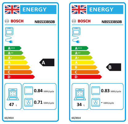 Bosch Series 4 NBS533BS0B Built-Under Electric Double Oven - Stainless Steel