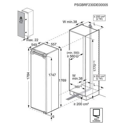 AEG NSK9Z181EC 9000 Series 200 Litre Integrated Fridge