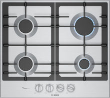 Bosch PCP6A5I90 Series 6 60 cm Gas Hob - Stainless Steel