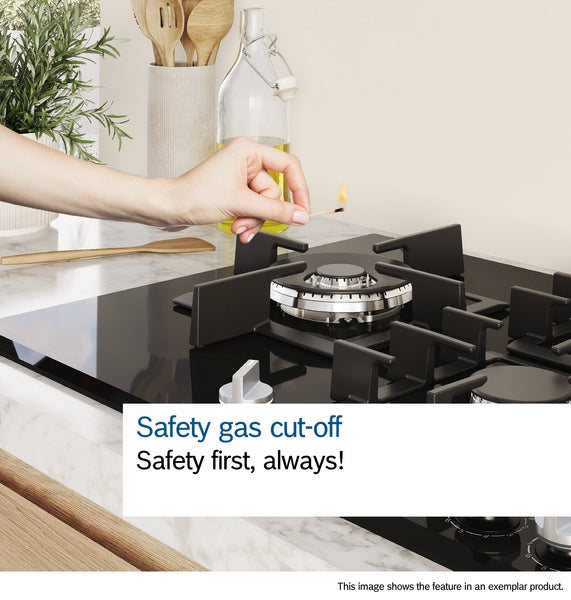 Bosch PCQ7A5I90 Series 6 75cm 5 Burner Gas Hob - Stainless Steel