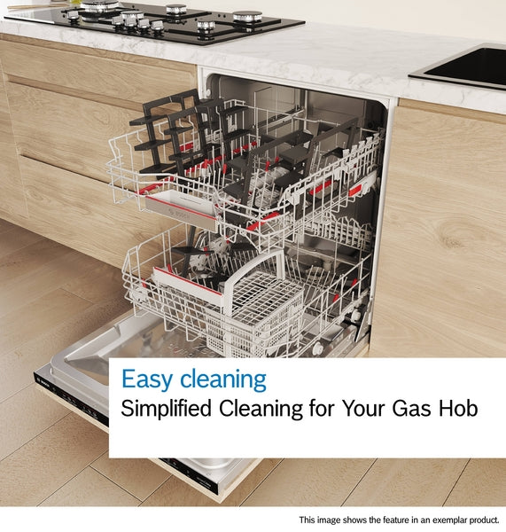 Bosch PCQ7A5I90 Series 6 75cm 5 Burner Gas Hob - Stainless Steel