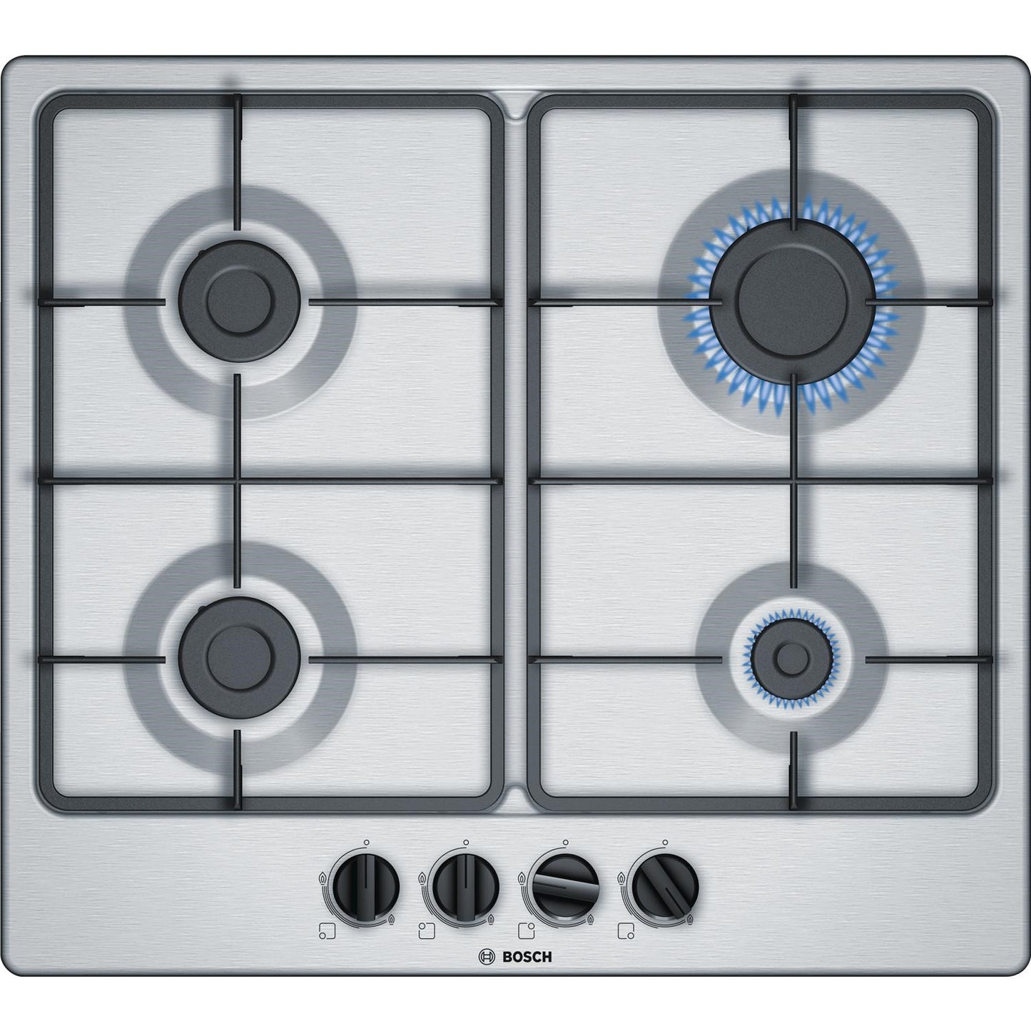 *DISPLAY MODEL* Bosch PGP6B5B60 Serie 4 60cm Four Burner Gas Hob - Stainless Steel