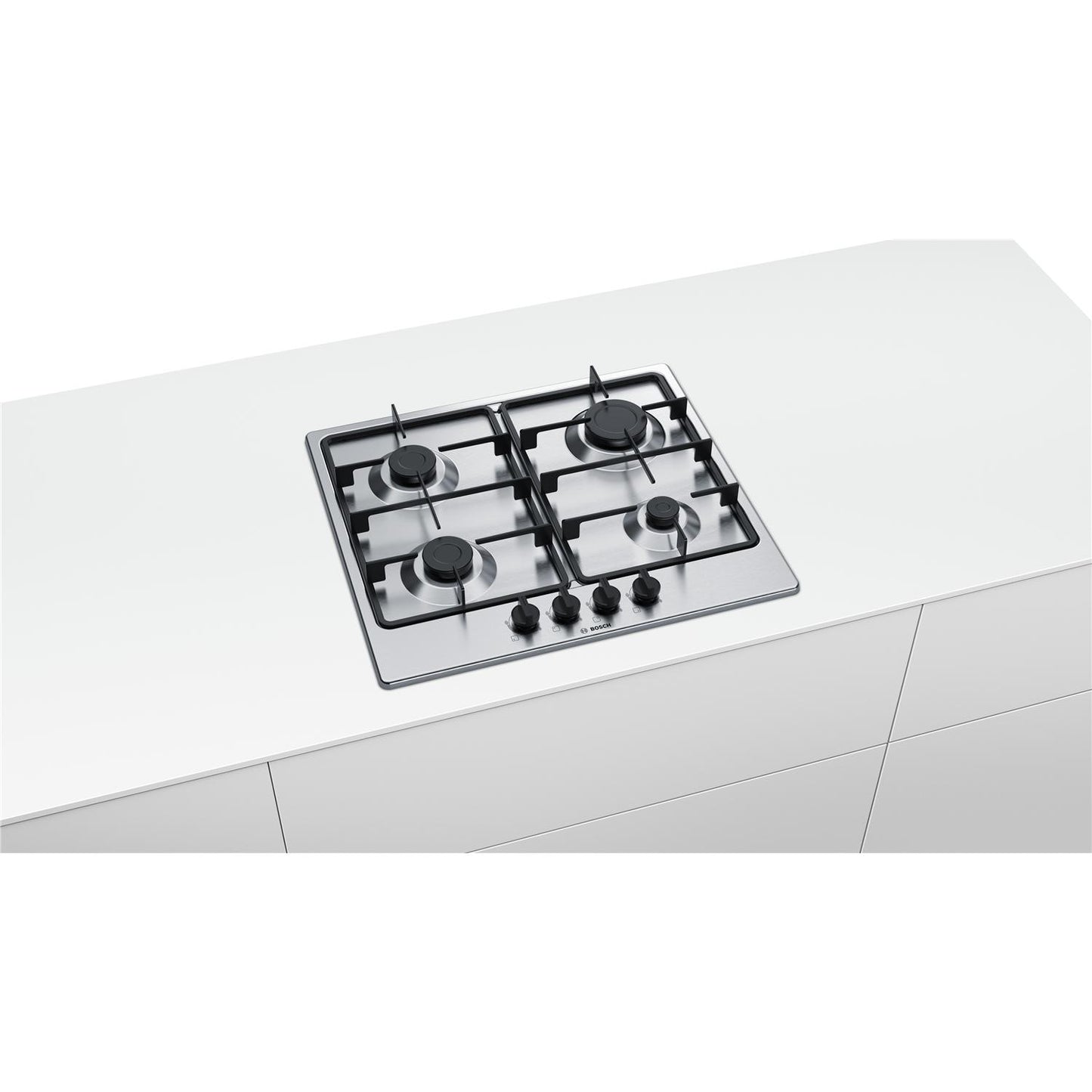 *DISPLAY MODEL* Bosch PGP6B5B60 Serie 4 60cm Four Burner Gas Hob - Stainless Steel