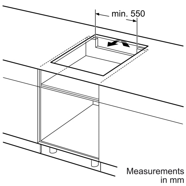 Bosch PIV831HB1E Series 6 80cm 5 Zone Induction Hob