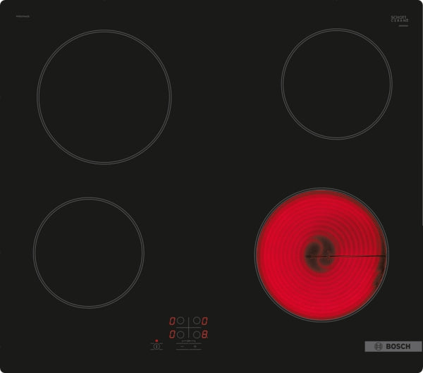 Bosch PKE61RAA8B Series 2 60cm 4 Zone Ceramic Hob - Black
