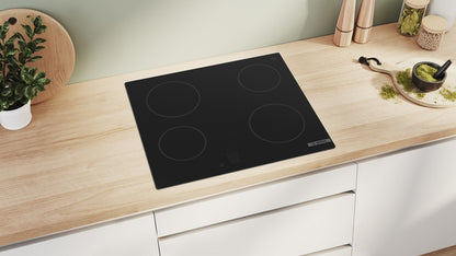 Bosch PKE61RAA8B Series 2 60cm 4 Zone Ceramic Hob - Black
