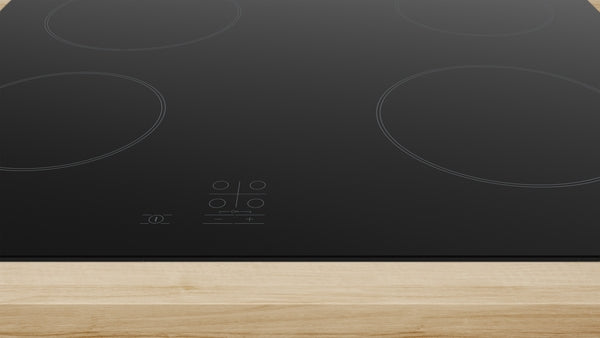 Bosch PKE61RAA8B Series 2 60cm 4 Zone Ceramic Hob - Black