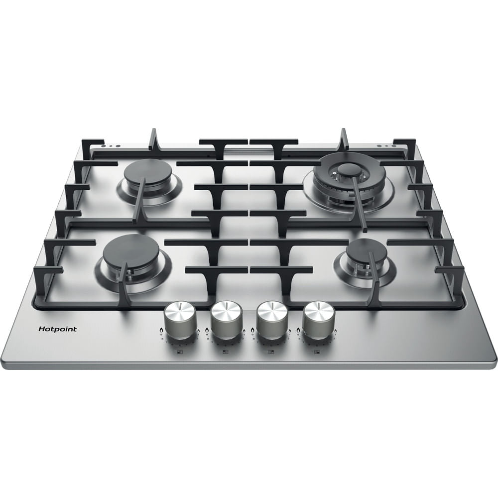Hotpoint PPH60GDFIXUK 59cm 4 Burner Gas Hob - Stainless Steel