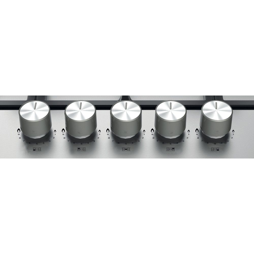 Hotpoint PPH75GDFIXUK 75cm 5 Burner Gas Hob - Stainless Steel