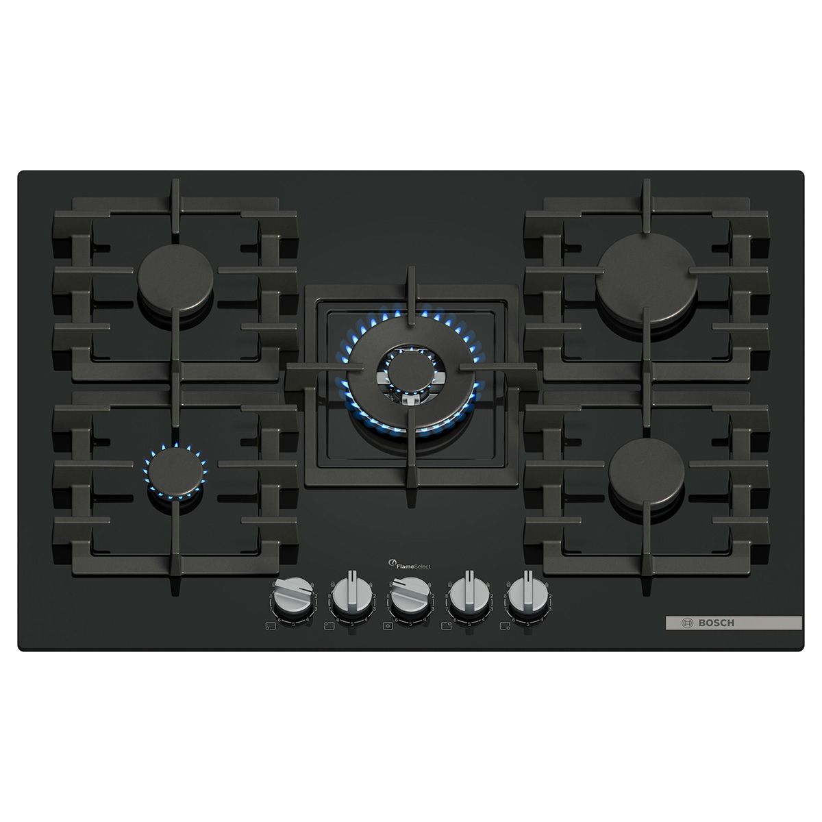 Bosch PPQ7A6I40 Black Glass 5 Burner Gas Hob