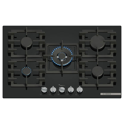 Bosch PPQ7A6I40 Black Glass 5 Burner Gas Hob