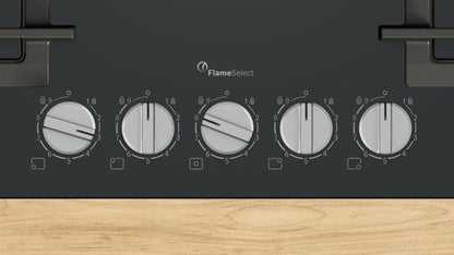 Bosch PPQ7A6I40 Black Glass 5 Burner Gas Hob