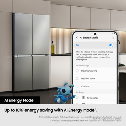Samsung RF24BB620ES9EU Series 7 American Fridge Freezer - Silver