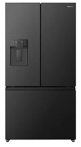 Hisense PureFlat RF815N4SEFE French Fridge Freezer - Black Stainless Steel