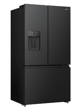 Hisense PureFlat RF815N4SEFE French Fridge Freezer - Black Stainless Steel