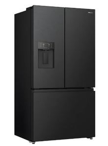 Hisense PureFlat RF815N4SEFE French Fridge Freezer - Black Stainless Steel