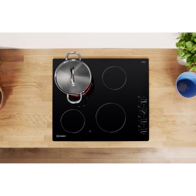 Indesit RI 860 C 60cm Built-In 4 Zone Ceramic Hob - Black