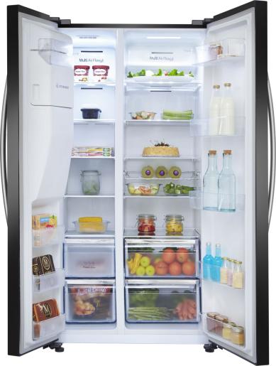 Hisense RS694N4IBE Fridge Freezer - Black