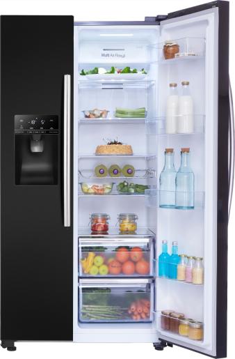 Hisense RS694N4IBE Fridge Freezer - Black