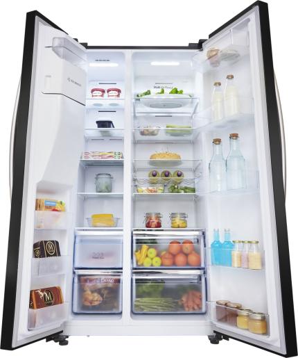Hisense RS694N4IBE Fridge Freezer - Black