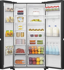 Hisense RS840N4WFE Fridge Freezer - Black
