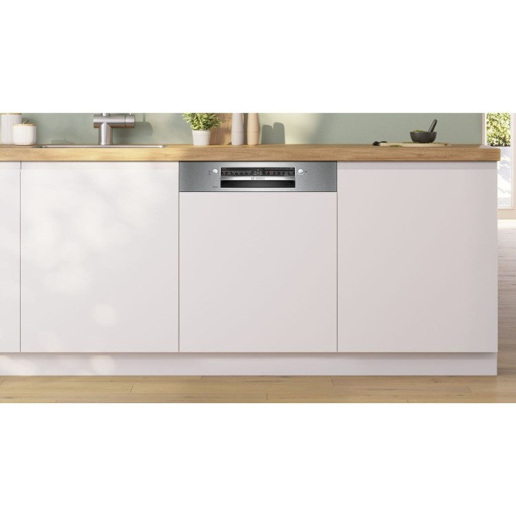 Bosch SMI2HTS06G Series 2 Semi-Integrated Dishwasher - Stainless Steel