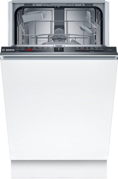 Bosch SPV2HKX42G Series 2 Integrated Slimline Dishwasher - Smart Wi-Fi Black control panel