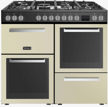 Tesla T100MCDFRCC Level 3 100cm Dual Fuel Range Cooker - Cream