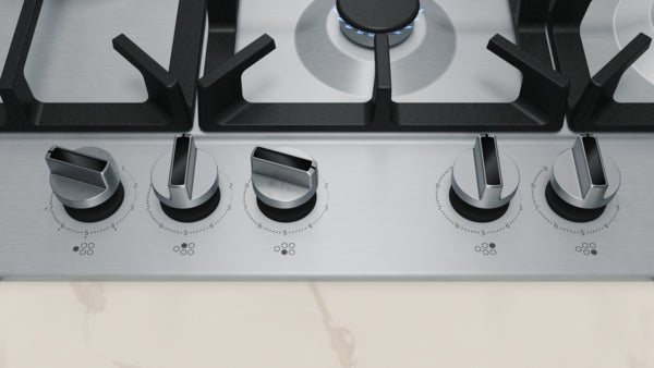 Neff T27CIS8N0 N70 75cm 5 Burner Gas Hob - Stainless Steel