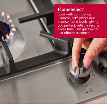 Neff T27CIS8N0 N70 75cm 5 Burner Gas Hob - Stainless Steel